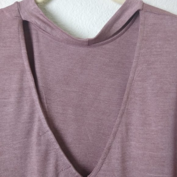 PROJECT SOCIAL Long Sleeve Medium Cut-Out Back Choker Style Pullover Sweater - Picture 4 of 9